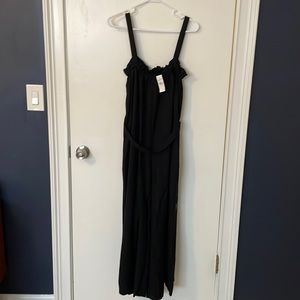 NWT LOFT Slip-on Linen Jumpsuit Size Medium